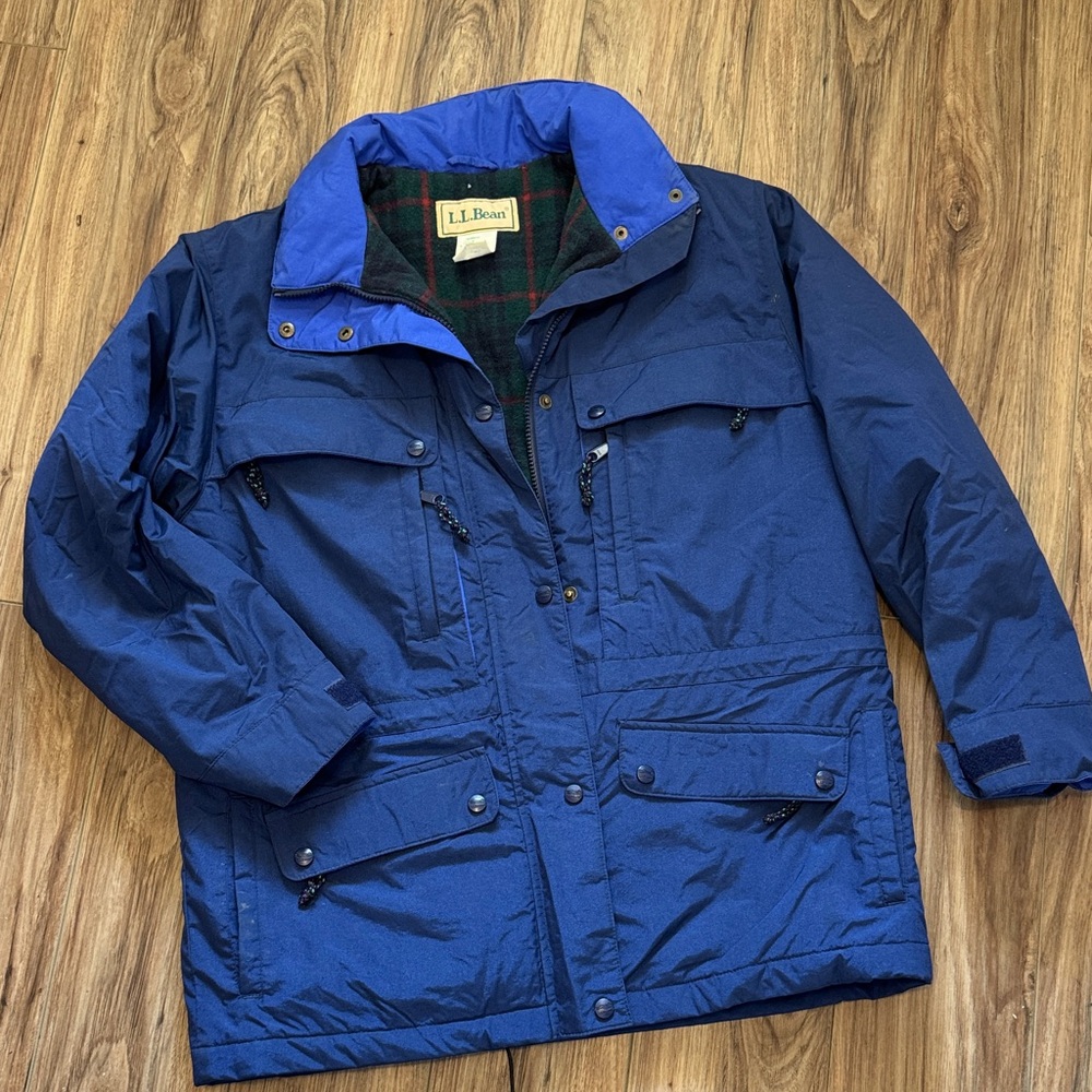 L.L. Bean Royal Blue Ski Jacket with Navy Accents